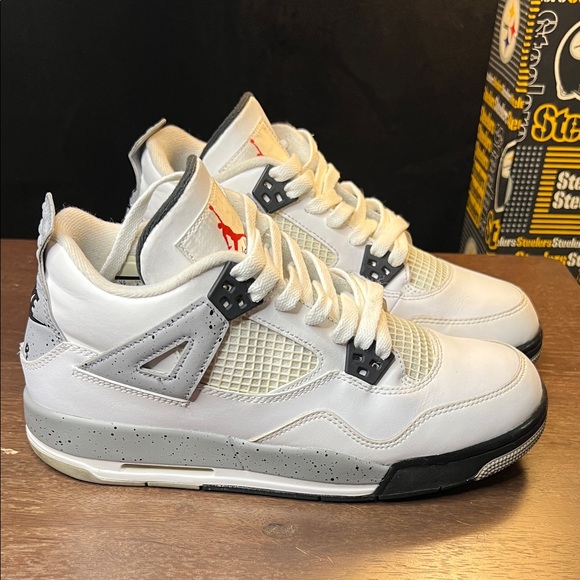 White and Gray Athletic Sneakers